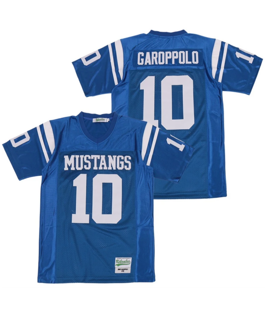 Jimmy Garoppolo 10 Rolling Meadows High School Mustangs White Football  Jersey — BORIZ