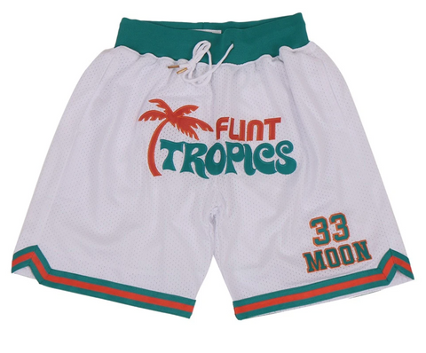 Jackie Moon X Flint Tropics Shorts (White)