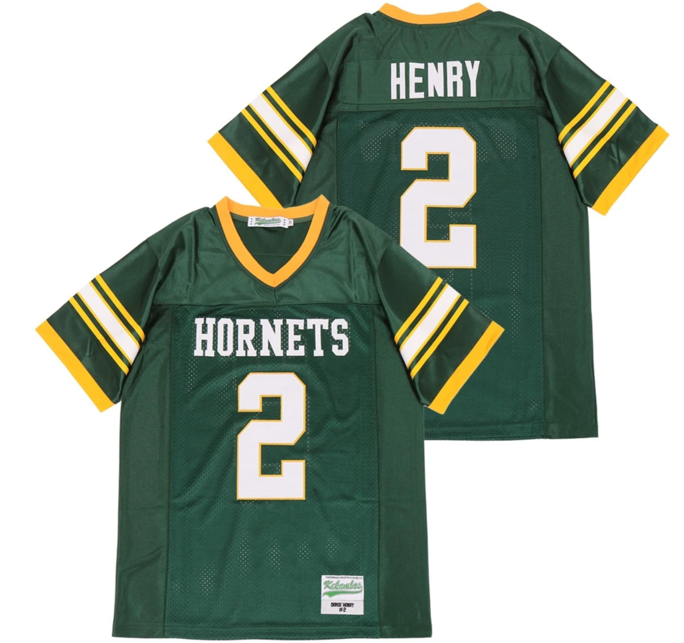 Derrick Henry 2 Yulee High School Hornets Black Football Jersey — BORIZ