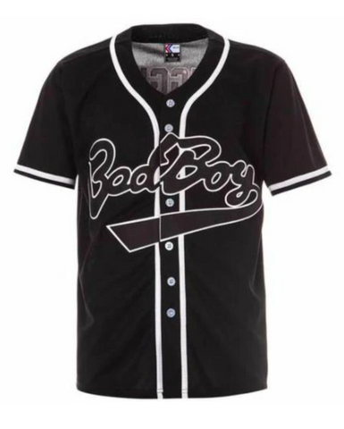 Biggie Smalls X Bad Boy Baseball Jersey (Black)