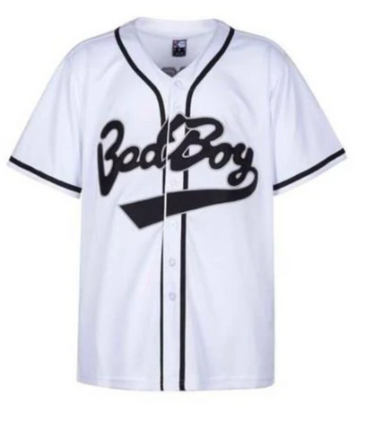 Biggie Smalls X Bad Boy Baseball Jersey (White)