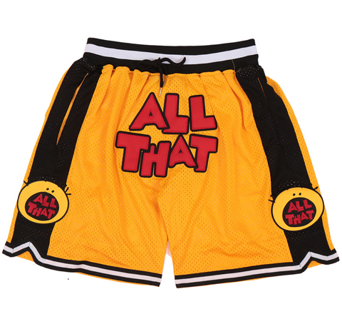 All That X Basketball Shorts (Yellow)